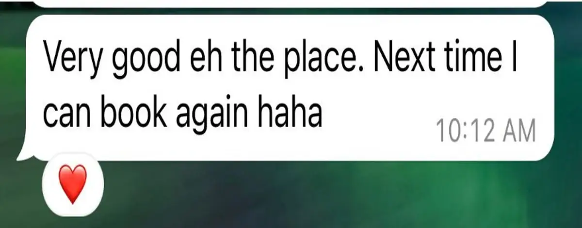 Customer testimonial praising Connections Space as a corporate event venue in Singapore